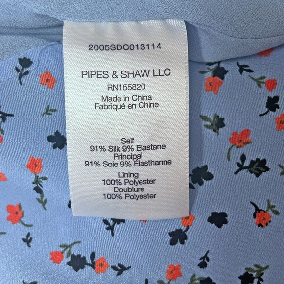 Veronica Beard Spencer Ruffled Skirt Floral Print Sky Blue Multi Mini Length - Picture 13 of 15